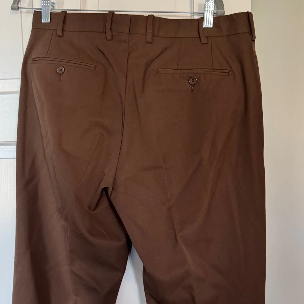 JB Britches Classic Men's Brown Chinos